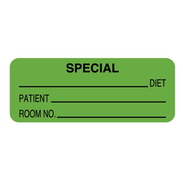 Special / Diet Label 7/8 x 1-5/8"